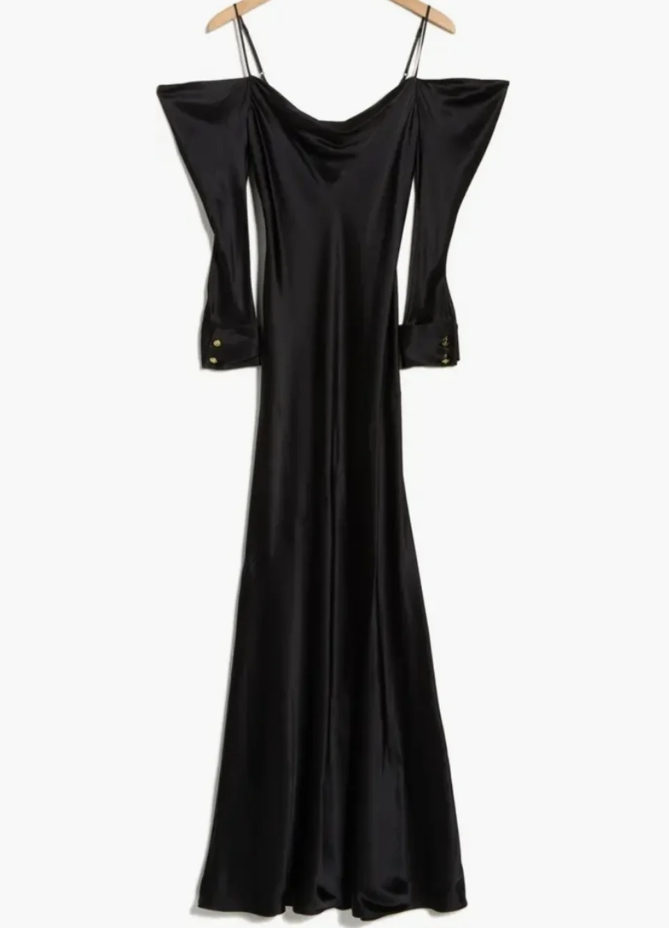 L'AGENCE JUNIPER COLD SHOULDER GOWN NWT SILKY MERMAID SILHOUETTE SZ 6 RP $524.00 - Picture 4 of 14